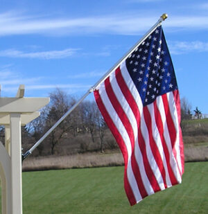 Wall Mounted Tangle Free Flagpoles